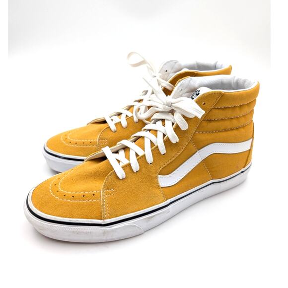 Vans SK8-Hi Classic Men's Sneakers Shoes High Top Cyber Yellow Size W13/M11.5 - Picture 1 of 9